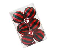 Ddujbtp Lot de 6 boules de Noël en mousse incassable à suspendre pour sapin de Noël 8 cm