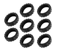 Ddujbtp Lot de 8 housses universelles en silicone pour roue de bagages avec réduction du bruit, anti-rayures, anti-roulement, installation facile, Noir , Organiseur de sac