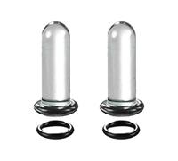 Ddujbtp Lot d'écarteurs d'oreille en verre robuste pour jauges d'oreilles avec un seul extenseur bijoux pour les amateurs de piercing corporel, jauges d'oreille avec anneaux toriques, 6 mm, Comme