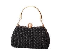 Ddujbtp Luxueux sac à main avec fausses perles - Sac de soirée à bandoulière - Sac à main pour mariage et banquet, Noir , Organiseur de sac