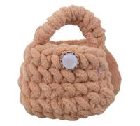 Ddujbtp Mini Capybara Sac porte-clé en fourrure douce pour écouteurs Motif ours tricoté Sacs de rangement pour enfants et adolescents, 02style, Organiseur de sac