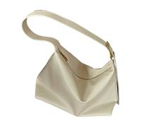 Ddujbtp Minimalists Sac à bandoulière en cuir PU souple pour un usage quotidien Unisexe Classique Multifonctionnel Grande capacité Sac à main à bandoulière, blanc, Organiseur de sac