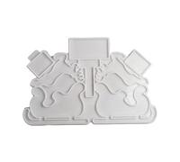 Ddujbtp Moules en silicone en résine époxy pour décoration de Noël, béton, ciment