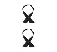 Ddujbtp Nœud papillon croisé pour femme - Uniforme d'écolière japonaise - Nœud papillon réglable avec bouton pression - Cravate pré-nouée - Accessoires pour uniforme - Chemises à col pour femme