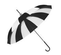 Ddujbtp Parapluie pagode élégant avec cadre en métal 16 K noir et blanc rayé grand parapluie pour photographie, noir/blanc