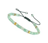 Ddujbtp Perles en pierre naturelle améliorant la paix et la discipline pour une tenue sophistiquée en corde cirée, taille unique, Comme décrit