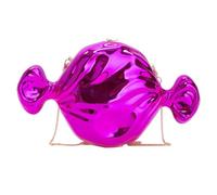 Ddujbtp Pochette unique en acrylique en forme de bonbon pour mariage et soirée, sac à main à bandoulière, bandoulière polyvalente, rose vif, Organiseur de sac