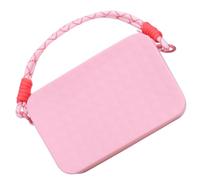 Ddujbtp Pochettes en silicone pour sac de plage, portefeuille, porte-breloques, étui de rangement pour téléphone portable, sac de rangement pour voyage et utilisation en extérieur, rose, Organiseur de