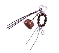 Ddujbtp Porte-clés avec pendentif en forme de mini léopard avec cordon de perles pour sac à main, sac à dos, accessoires et plus encore, Yc5334 Camel, Organiseur de sac