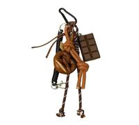 Ddujbtp Porte-clés créatif bagel en forme de sac de chocolat avec corde, accessoire léger et pratique pour sacs à dos et clés, 03Style, Organiseur de sac