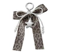 Ddujbtp Porte-clés nœud pour femme et fille - Imprimé léopard - Accessoires de sac - Breloque pour femme - Porte-clés tendance en alliage, C, Organiseur de sac