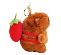 Ddujbtp Porte-clés Zen Capybara en peluche pour sac à main, accessoire symbolisant la paix et la chance pour le Nouvel An, 8Style, Organiseur de sac
