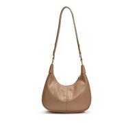Ddujbtp Sac à bandoulière croissant en cuir PU pour femme Sac à main et sac à main Automne Hiver Sac à bandoulière Sac de travail pour le quotidien, kaki, Organiseur de sac