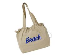 Ddujbtp Sac à bandoulière de grande capacité pour femmes et filles, sac à bandoulière avec cordon de serrage, sac d'école, sac de courses, sac de courses, sac sous les bras, kaki, Organiseur de sac