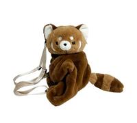 Ddujbtp Sac à bandoulière en peluche panda adorable ours dessin animé sac à dos sac de rendez-vous sac à bandoulière souple sac à bandoulière simple pour le quotidien, Petit raton laveur, S