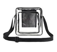 Ddujbtp Sac à bandoulière en PVC transparent avec sangle réglable de grande capacité pour femme, approuvé par les stades