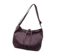 Ddujbtp Sac à bandoulière en toile pour femme - Grande capacité - Sac de courses - Sac d'école tendance pour tous les jours, violet, Organiseur de sac