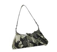 Ddujbtp Sac à bandoulière gothique punk rétro en cuir PU avec chaîne en métal clous grande capacité, camouflage, Organiseur de sac