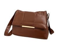 Ddujbtp Sac à bandoulière matelassé en cuir synthétique pour femme - Sac à main carré de grande capacité pour les voyages quotidiens, kaki, Organiseur de sac
