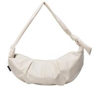 Ddujbtp Sac à bandoulière tendance en forme de demi-lune en cuir PU de grande capacité, unisexe, sac à main pour un usage quotidien, beige, Organiseur de sac