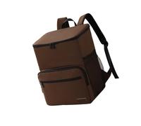 Ddujbtp Sac à dos isotherme souple et pratique pour voyage, camping, pique-nique, plage, déjeuner, sac à dos décontracté, marron, Organiseur de sac