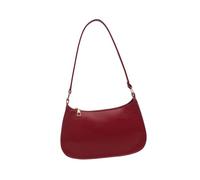 Ddujbtp Sac à main élégant en cuir synthétique pour femme avec fermeture éclair - Sac à bandoulière pour le shopping et les réunions sociales, Rouge