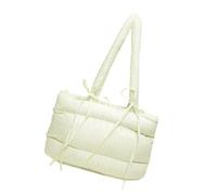 Ddujbtp Sac à main multifonctionnel en coton matelassé sous les bras pour femmes et filles, sac à main rembourré pour l'automne et l'hiver, sacs à bandoulière décontractés, jaune, Organiseur de sac