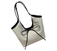 Ddujbtp Sac à main rétro avec nœuds français - Grande capacité - Sac à main pour femme et fille, Noir , Organiseur de sac