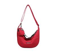 Ddujbtp Sac à raviolis pour femme de grande capacité, sac à bandoulière personnalisé, sac de messagerie simple, sac de courses pour le quotidien, Rouge, Organiseur de sac