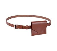 Ddujbtp Style coréen Mini sac banane tendance pour femme en cuir PU avec design élégant et plusieurs compartiments, marron, Organiseur de sac