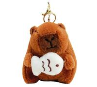 Ddujbtp Zen Capybara Porte-clés en peluche pour sac à main Décoration Accessoires symbolisant la paix et la chance pour le Nouvel An, 6Style, Organiseur de sac