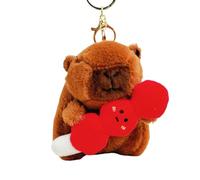 Ddujbtp Zen Capybara Porte-clés en peluche pour sac à main Décoration Accessoires symbolisant la paix et la chance pour le Nouvel An, 5Style, Organiseur de sac