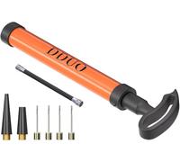 DDUO Pompe à ballon portable, kit de gonflage avec 4 aiguilles de pompe à ballon, 2 buses, 1 tuyau d'extension - Pompe de football à gonflage rapide pour basket-ball, football, volley-ball, ballon