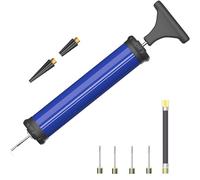 DDUO Pompe à ballon portable, kit de gonflage avec aiguille, buse, tuyau d'extension, pompes à main pour basket-ball, football, volley-ball, water-polo, rugby, ballon de sport