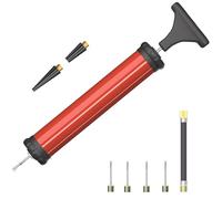 DDUO Pompe à ballon Portable, Kit de Pompe à Air avec Aiguille, Buse et Tuyau d’Extension pour Ballons de Basket-Ball, Football, Volley-Ball, Water-Polo, Rugby, Exercice