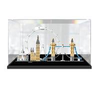 DDXMML Vitrine en acrylique compatible avec le modèle Le-go 21034 Architecture Series London - Transparent - Protection contre la poussière - Organisateur de collection (vitrine uniquement) (2 mm)