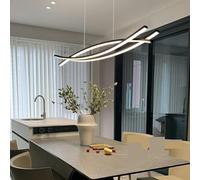 DDYY Suspension Luminaire LED Moderne Dimmable avec Télécommande Lustre Salle à Manger Salon LED Suspension Moderne Table à manger Suspendue Lampe pour bureau Cuisine Salle à Manger Lampe (L120CM)
