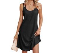 DDYYZZ Femme T-Shirt Robe d'Été Casual Robe Femme Ete Robe Courte sans Manches Robes Dos Nu Bretelles Spaghetti Robes 2024 (3,M,M)