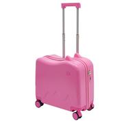 DDZcozy Valise pour enfant, à roulettes, avec barre de traction et serrure à mot de passe, valise pour enfants de 3 à 6 ans, filles et garçons, rose
