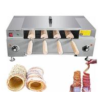 DDZJTPP Appareil électrique Professionnel Machine à 4 Rouleaux en Acier Inoxydable pour Cornets De Glace Et Gâteaux Cheminée,3000W,Four à Cheminée pour Toasts,Gaufres Et Petits Pains Knob