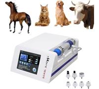 DDZJTPP Machine Vétérinaire À Ondes De Choc Ed, Thérapie par Ondes Choc Focalisées Extracorporelles avec 7sondes, Intensité Réglable 60-200mj Et Fréquence 1-16Hz,profondément dans Peau 8cm