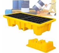 DDZJTPP Pièce De Plates-Formes De Confinement des Déversements,Industrielles Modulaire Bacs De Rétention Plateau,Palette De Confinement des Déversements De Fûts Différentes Tailles,72 * 72 * 16cm