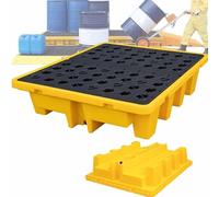 DDZJTPP Plateforme Modulaire De Rétention des Déversements,Plateforme De Rétention des Fûts D'huile,Plateau Anti-Fuite Industriel Emboîtable pour Fûts D'huile,Fûts Différentes Tailles,120 * 60 * 10cm