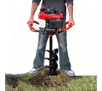 DDZJTPP Tarière Thermique 4 Temps,Moteur à Essence 3800W 9800 TR/Min,Perceuse à Terre Robuste pour Creuser des Trous,Plantation,Clôtures,Jardinage et Sylviculture 6cm