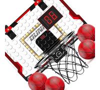 De 1 Panier de Basket pour avec Tableau d ' Affichage LED Comprenant 4 Ballons de Basket Matériaux ABS sûrs Facile à Assembler, Aucun Outil requis Montable pour Un Usage Domestique Jeu Amusant