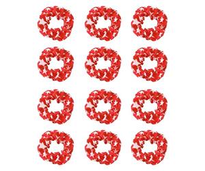 De 12 bandeau élastique drapeau américain, Red star | Attaches de cheveux drapeau américain avec bandeau élastique confortable pour femmes et filles, accessoires de