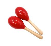 De 2 maracas en bois, instruments de rythme sûrs pour, avec des couleurs vives pour l ' éducation précoce, les activités musicales, les hochets éducatifs