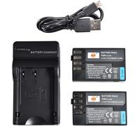 de 2 morceaux Batterie et 2 Canaux Dual USB Quick D-LI109 Chargeur Compatible pour Pentax K-r K 30 K 50 K de 500 K 2 K-S1 S2 K