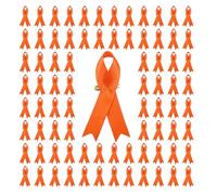 De 200 épinglettes en ruban broches de charité élégantes épingles de poitrine en tissu de soie unisexe pour sensibiliser les fournitures de fête de bienêtre
