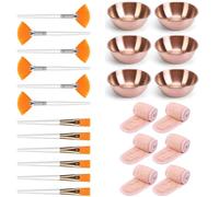 De 24 ensemble complet d ' outils de beauté, fournitures de soins du visage à texture plastique, adaptées nettoyage et massage, ensemble d ' outils de beauté professionnels